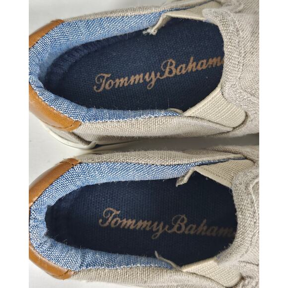 TOMMY BAHAMA UNISEX KHAKI SLIP-ON CANVAS SHOES TODDLER SIZE 6 - Picture 7 of 9